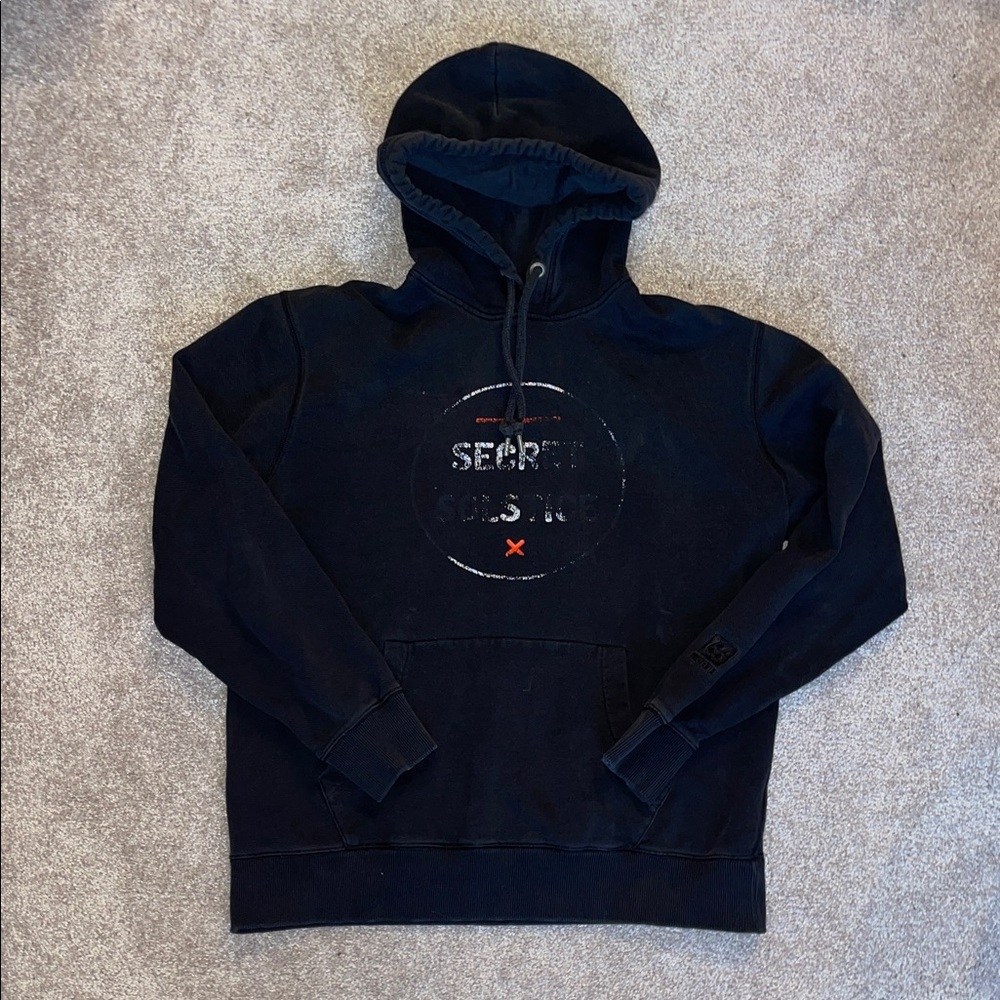Black Hoodie with Graphic Design